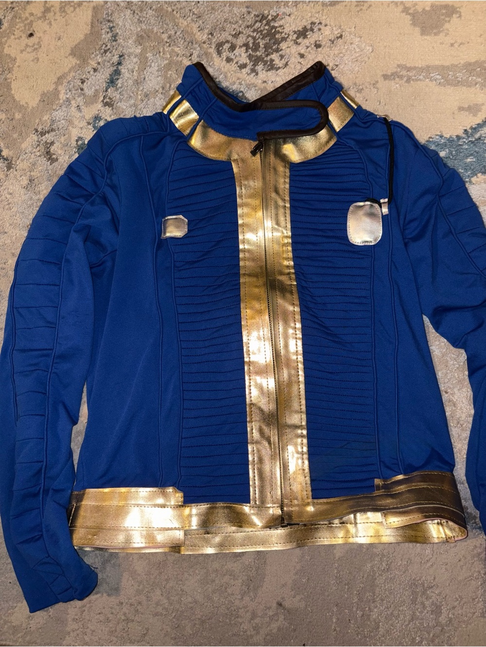 Fallout Inspired Blue & Gold cosplay Jacket Medium